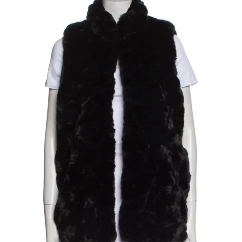 Rachel Zoe faux fur vest
